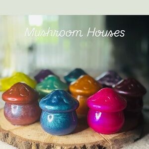 Colorful Mushroom Houses
